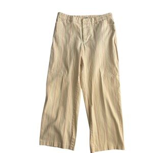 Women’s Beige Stretch Cropped Pants